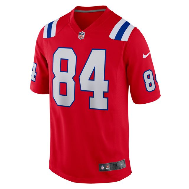 Maillot de match Nike Kendrick Bourne pour hommes, rouge des New England Patriots