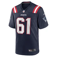 Maillot de match Nike Lester Cotton Sr. Navy New England Patriots pour homme