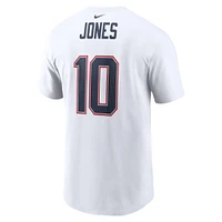 Men's Nike Mac Jones White New England Patriots Player Name & Number T-Shirt