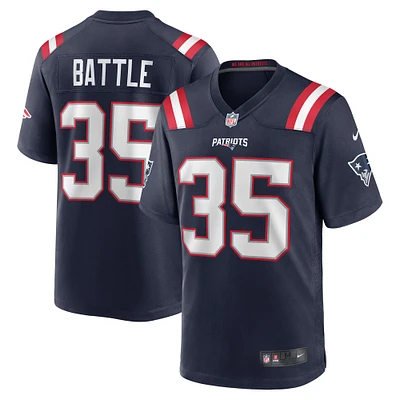 Men's Nike Miles Battle  Navy New England Patriots Game Jersey