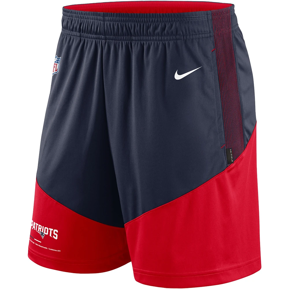 Men's Nike Navy/Red New England Patriots Primary Lockup Performance - Shorts