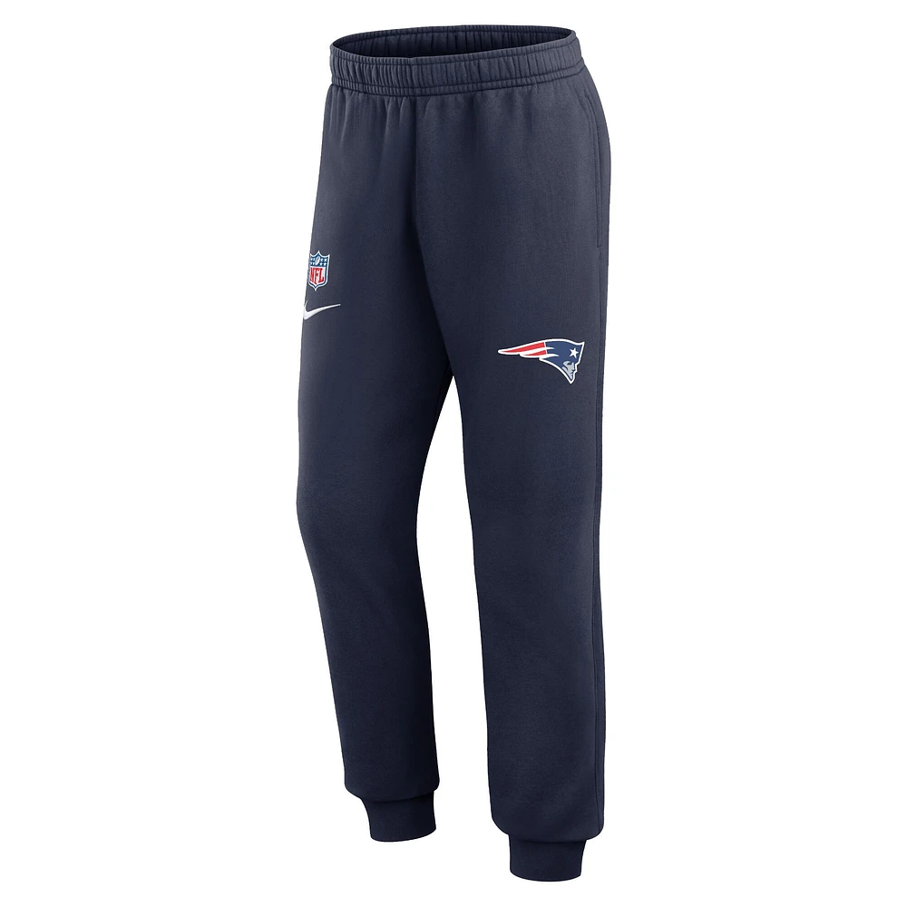 Men's Nike Navy New England Patriots 2023 Sideline Club Jogger Pants