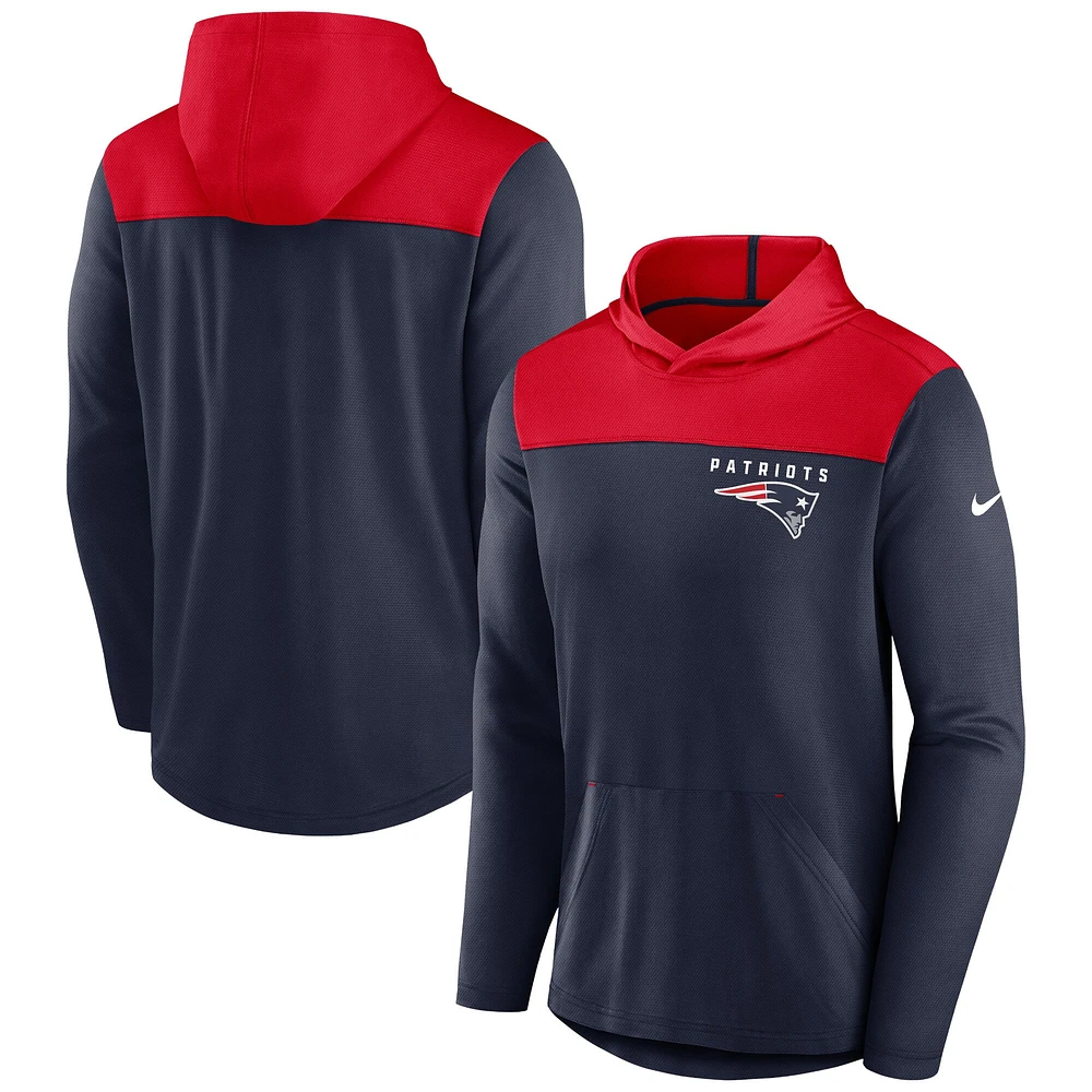 Sweat à capuche Nike pour hommes, bleu marine, New England Patriots Fan Gear