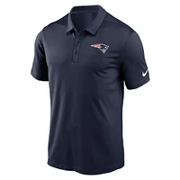 Polo Nike bleu marine avec logo de la franchise New England Patriots pour homme