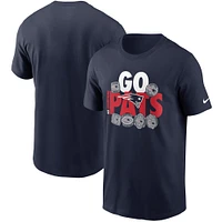 T-shirt Nike New England Patriots Hometown Collection 6x bleu marine pour homme