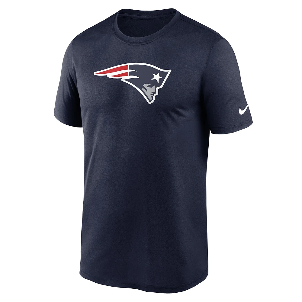 T-shirt de performance avec logo légende des New England Patriots Nike pour homme, bleu marine