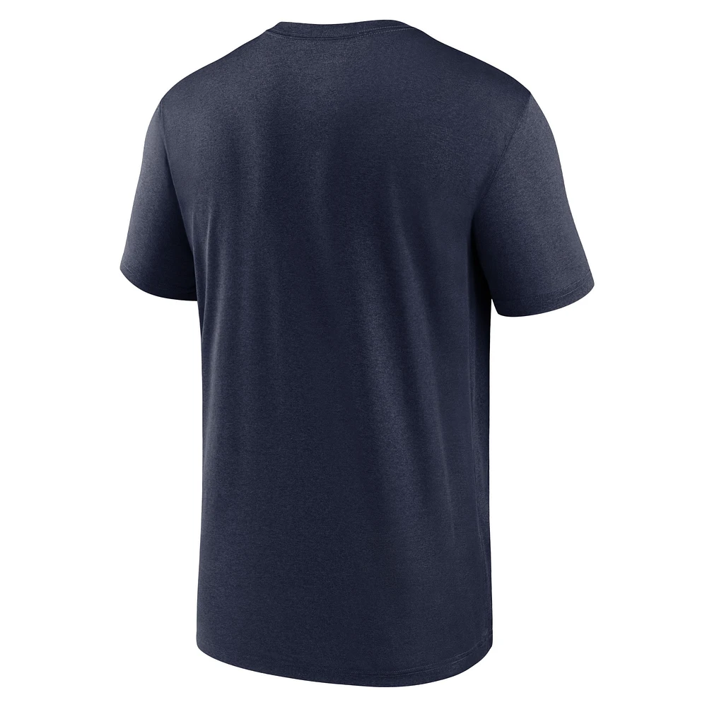 T-shirt de performance avec logo légende des New England Patriots Nike pour homme, bleu marine