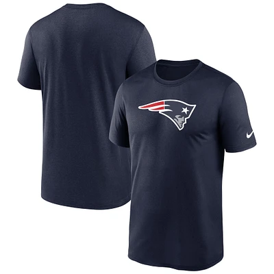 T-shirt de performance avec logo légende des New England Patriots Nike pour homme, bleu marine