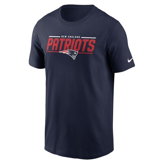 T-shirt à manches courtes Nike New England Patriots pour homme, bleu marine