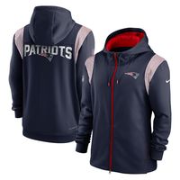 Men's Nike Navy New England Patriots Performance Sideline Lockup Full-Zip Hoodie