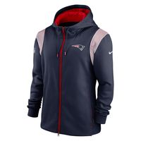 Men's Nike Navy New England Patriots Performance Sideline Lockup Full-Zip Hoodie