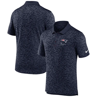 Polo Nike bleu marine New England Patriots Fashion Performance en piqué pour homme