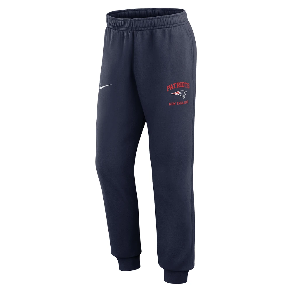 Pantalon de jogging Nike Rewind Club bleu marine pour homme des New England Patriots