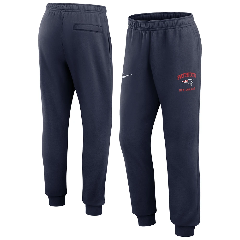 Pantalon de jogging Nike Rewind Club bleu marine pour homme des New England Patriots