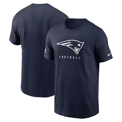 T-shirt pour homme Nike New England Patriots Sideline Performance - Bleu marine