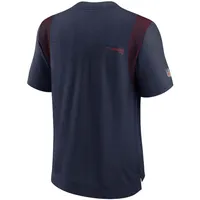 T-shirt Nike New England Patriots Sideline Player UV Performance pour homme - Bleu marine