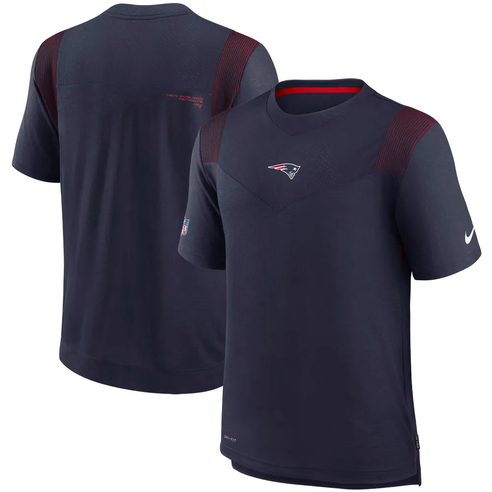 T-shirt Nike New England Patriots Sideline Player UV Performance pour homme - Bleu marine