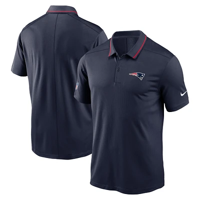 Polo de performance Nike pour hommes, bleu marine, New England Patriots Sideline Victory