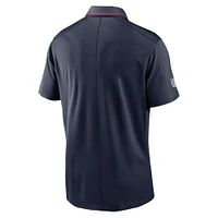 Polo Nike New England Patriots Sideline Victory Performance pour homme - Bleu marine