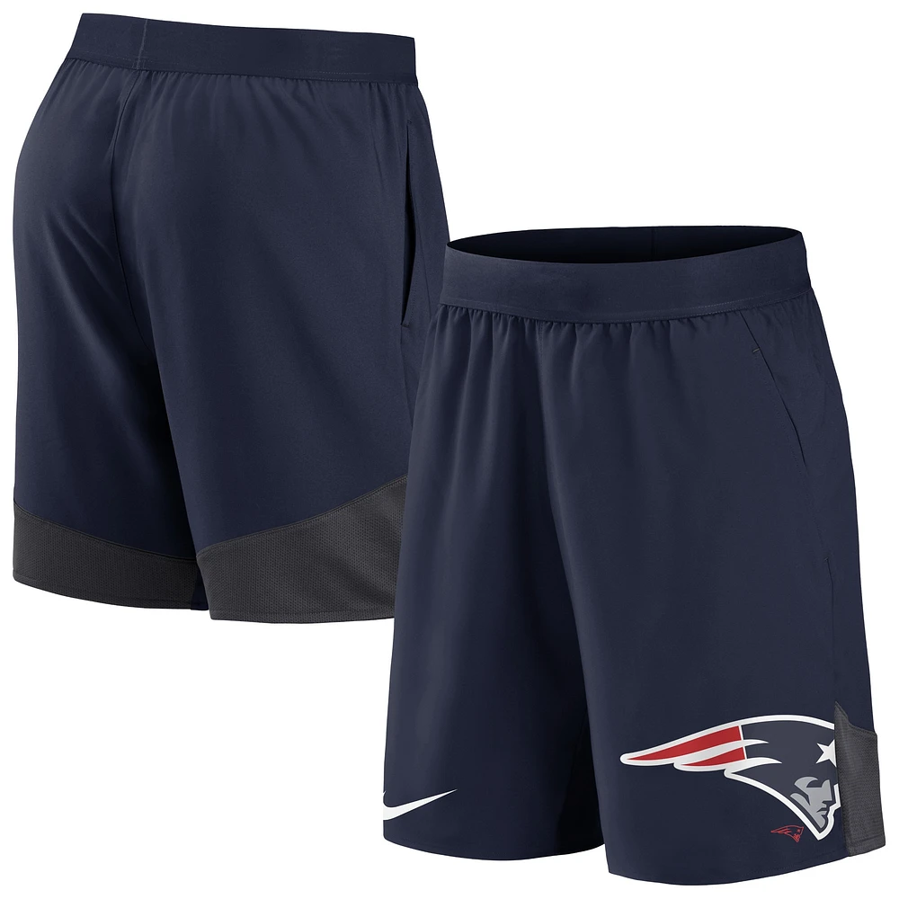 Short extensible pour homme Nike New England Patriots Stretch Performance - Bleu marine