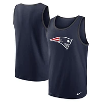 Débardeur triple mélange Nike New England Patriots pour homme - Bleu marine