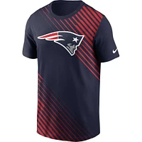 T-shirt Nike New England Patriots Yard Line Fashion Asbury pour homme - Bleu marine