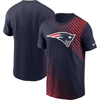 T-shirt Nike New England Patriots Yard Line Fashion Asbury pour homme - Bleu marine