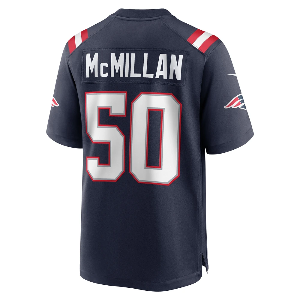 Maillot de joueur à domicile des New England Patriots Nike Raekwon McMillan pour homme, bleu marine