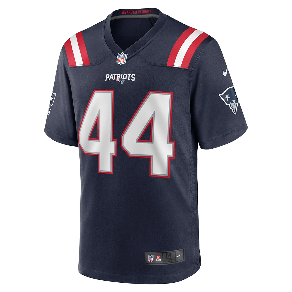 Maillot de joueur à domicile des New England Patriots Nike Raleigh Webb pour homme, bleu marine