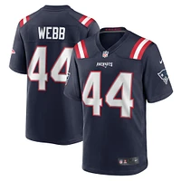 Maillot de joueur à domicile des New England Patriots Nike Raleigh Webb pour homme, bleu marine