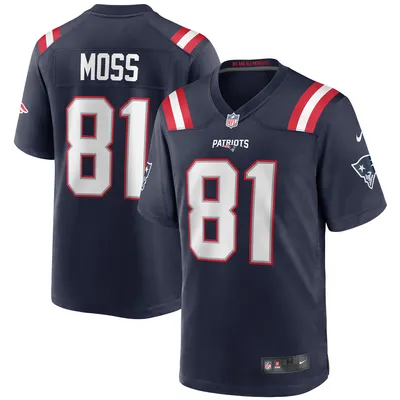 NFL New England Patriots Randy Moss Replica Whie Jersey 