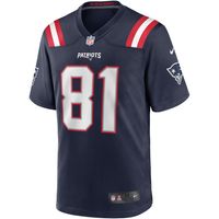 Men's Nike Randy Moss Navy New England Patriots Game Retired Player Jersey