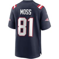 Men's Nike Randy Moss Navy New England Patriots Game Retired Player Jersey