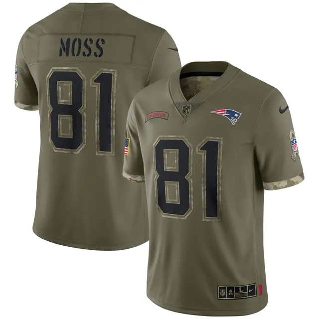 Lids Randy Moss New England Patriots 2022 Salute To Service Retired Player  Limited Jersey - Olive