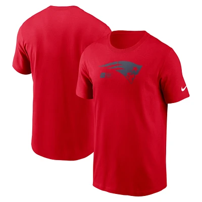 T-shirt Nike rouge délavé pour homme New England Patriots