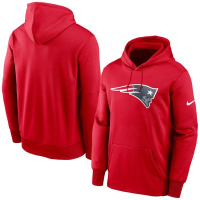 New Era Women's New Era Red/Navy New England Patriots Throwback Colorblock  Full-Zip Hoodie