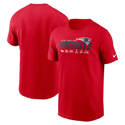 T-shirt essentiel Nike rouge New England Patriots Local pour hommes