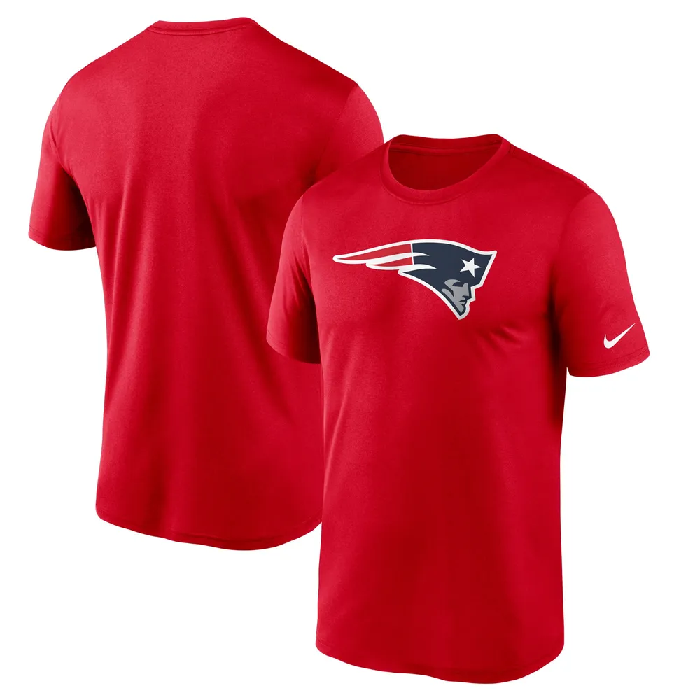 T-shirt Performance Legend Essential Logo des Patriots de la Nouvelle-Angleterre Nike rouge pour homme