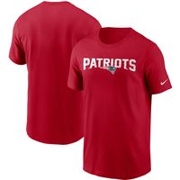 Men's Nike Red New England Patriots Team Wordmark T-Shirt