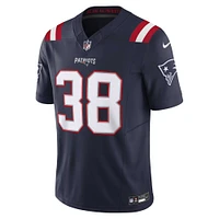 Nike Rhamondre Stevenson pour hommes, bleu marine, New England Patriots Vapor F.U.S.E. Maillot limité