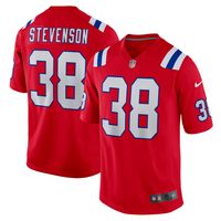 Men's Nike Rhamondre Stevenson Red New England Patriots Alternate Game Player Jersey