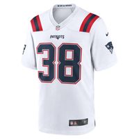 Men's Nike Rhamondre Stevenson White New England Patriots Game Player Jersey