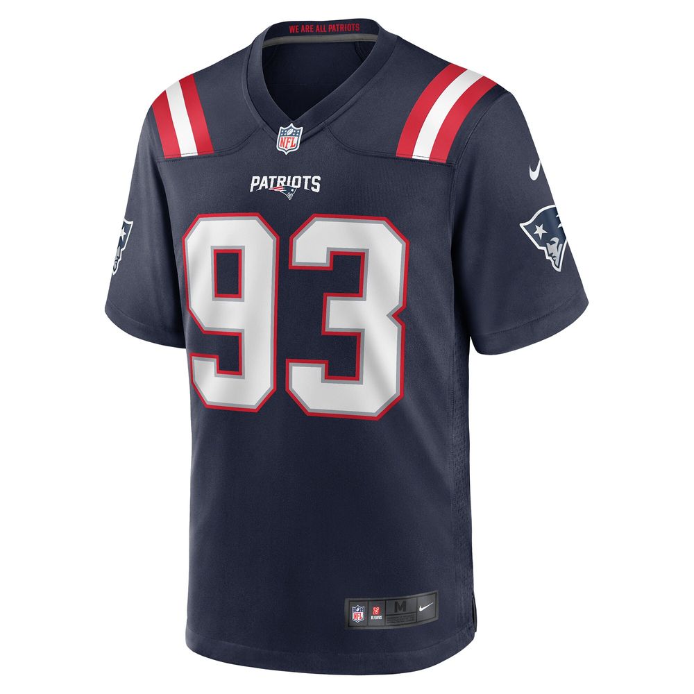 Men's Nike Richard Seymour Navy New England Patriots Retired Player Game Jersey