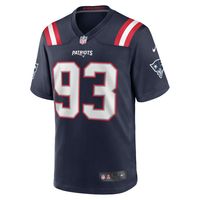 Men's Nike Richard Seymour Navy New England Patriots Retired Player Game Jersey