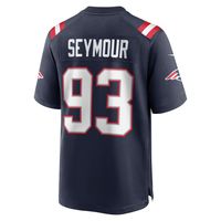 Men's Nike Richard Seymour Navy New England Patriots Retired Player Game Jersey