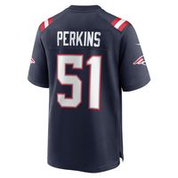 Men's Nike Ronnie Perkins Navy New England Patriots Game Jersey