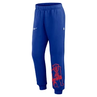 Pantalon de jogging court avec logo Nike Royal New England Patriots pour homme