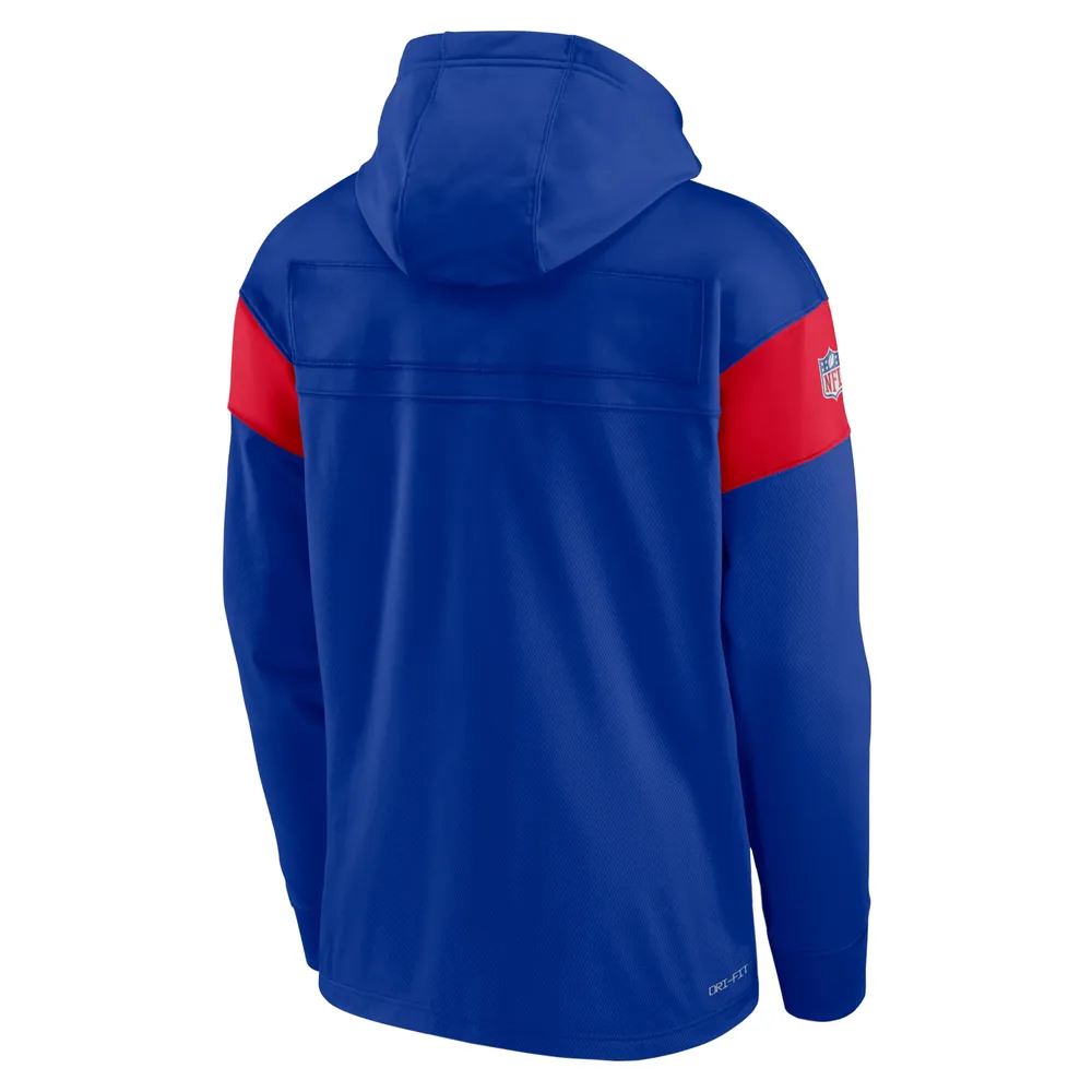 Nike Men's Nike Royal New England Patriots Sideline Arch Jersey Performance  Pullover Hoodie