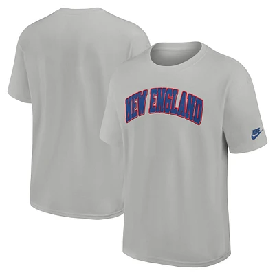 T-shirt Nike argenté New England Patriots Rewind Max90 Statement pour homme