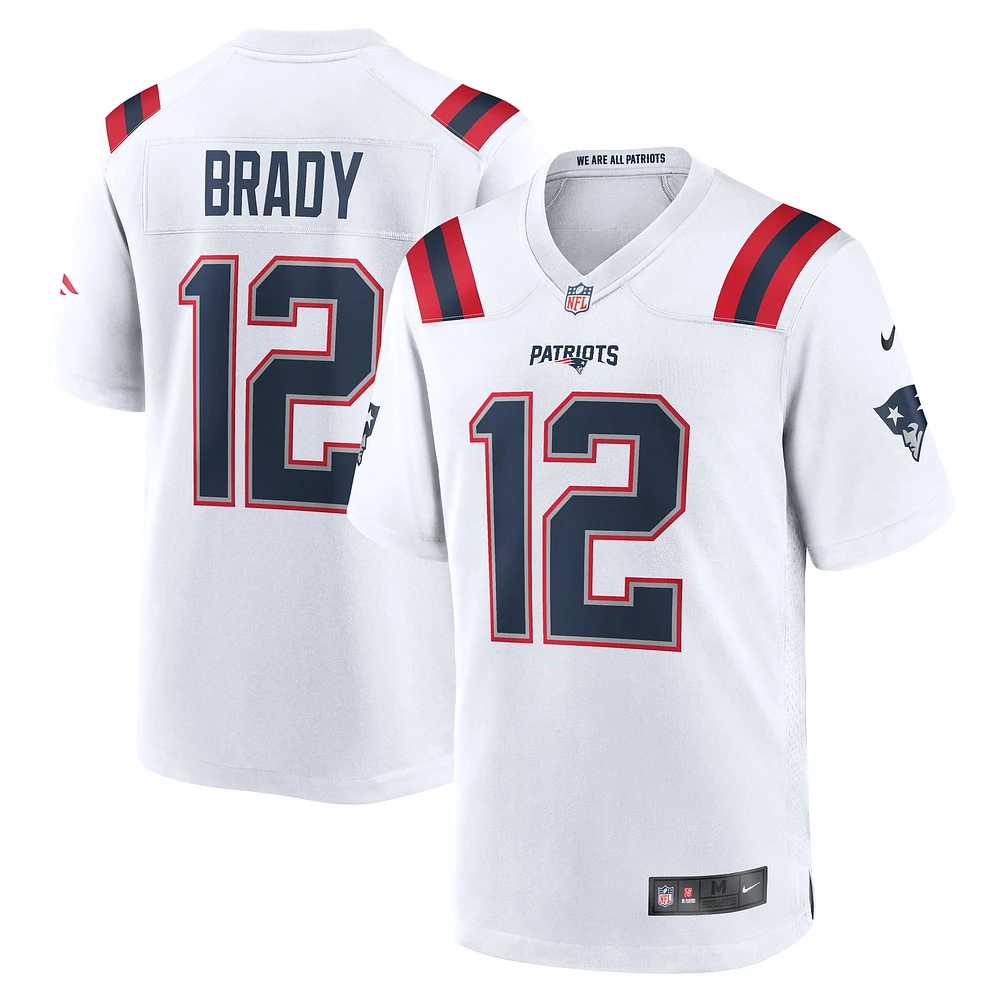 Maillot de match à la retraite des Patriots Nouvelle-Angleterre Nike Tom Brady pour homme - Blanc